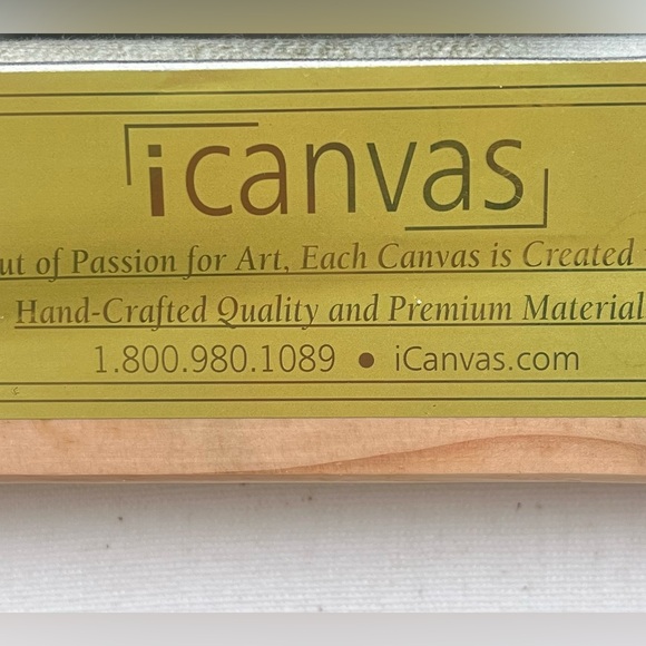 Wall Art On Canvas Watercolor 12X12 Excellent Condition icanvas - Picture 3 of 3
